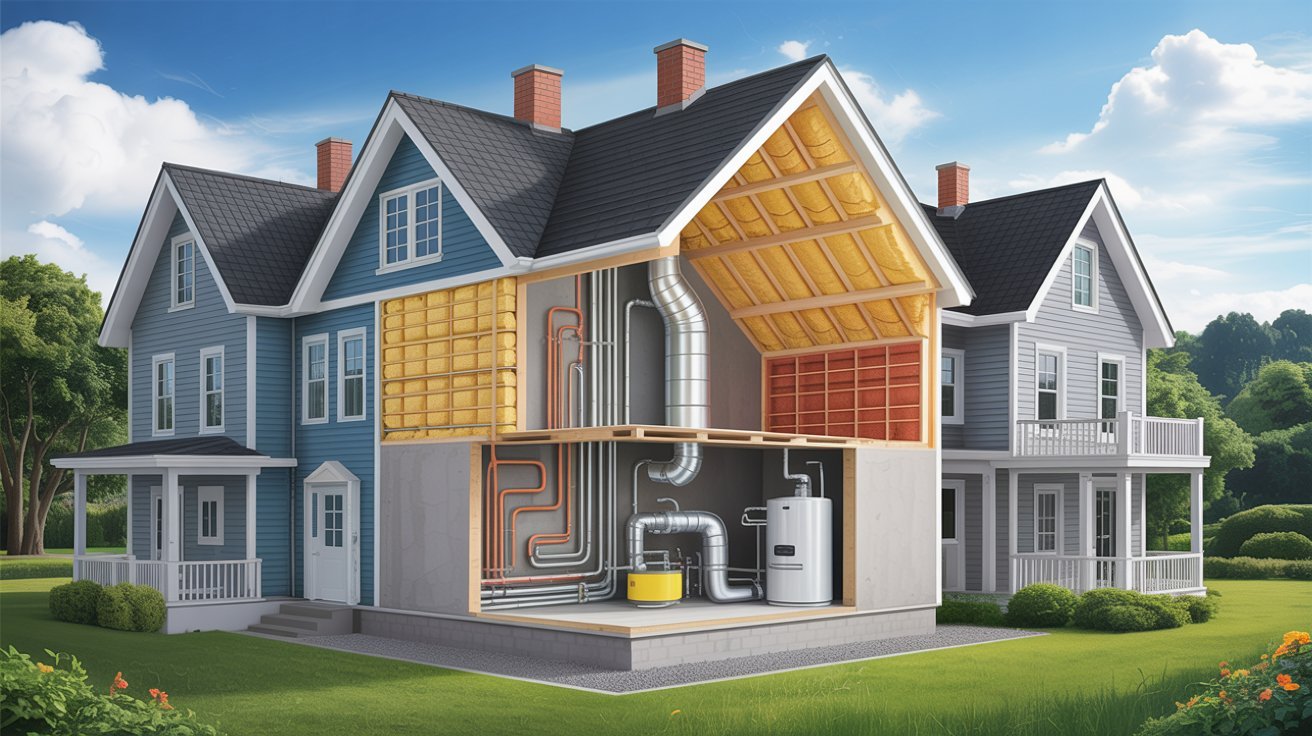 Common locations where asbestos insulation may be found in buildings.