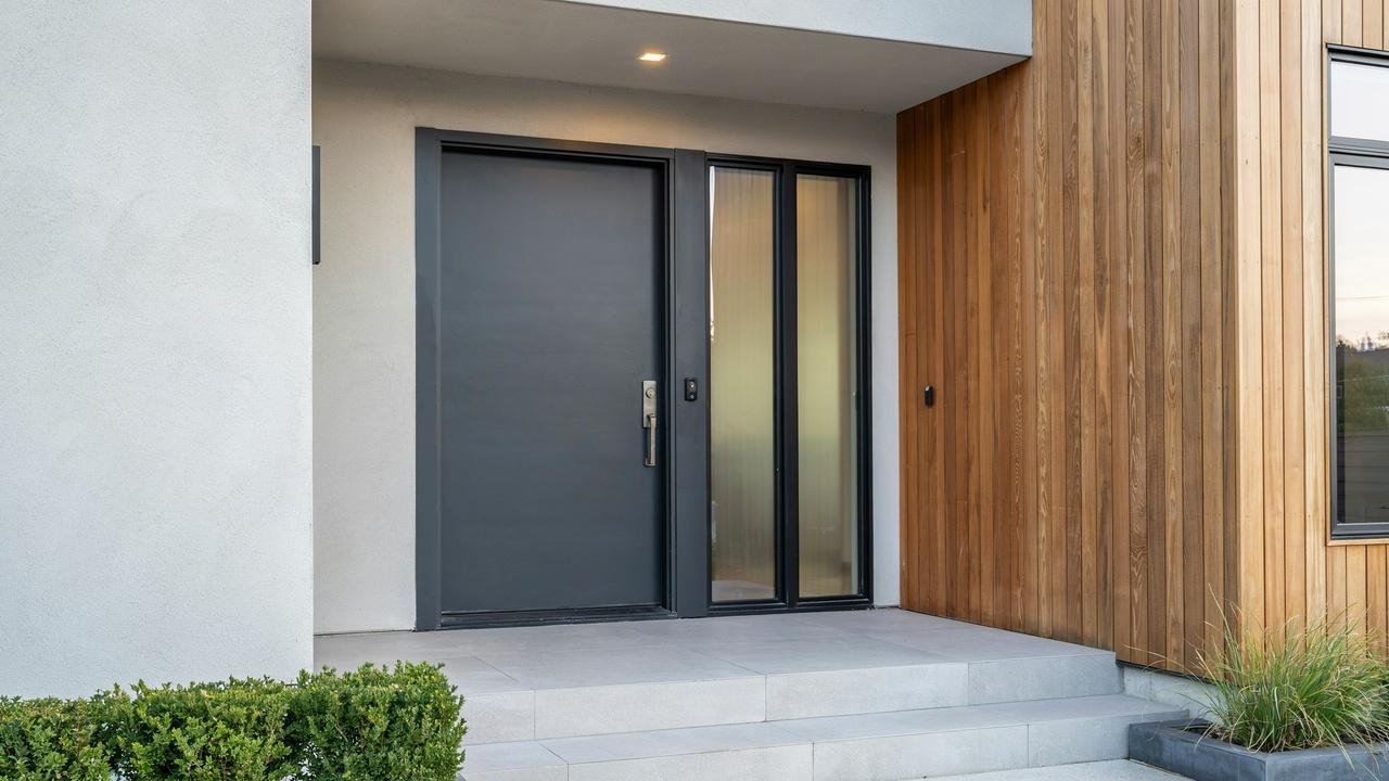 Secure residential doors designed for privacy and protection.