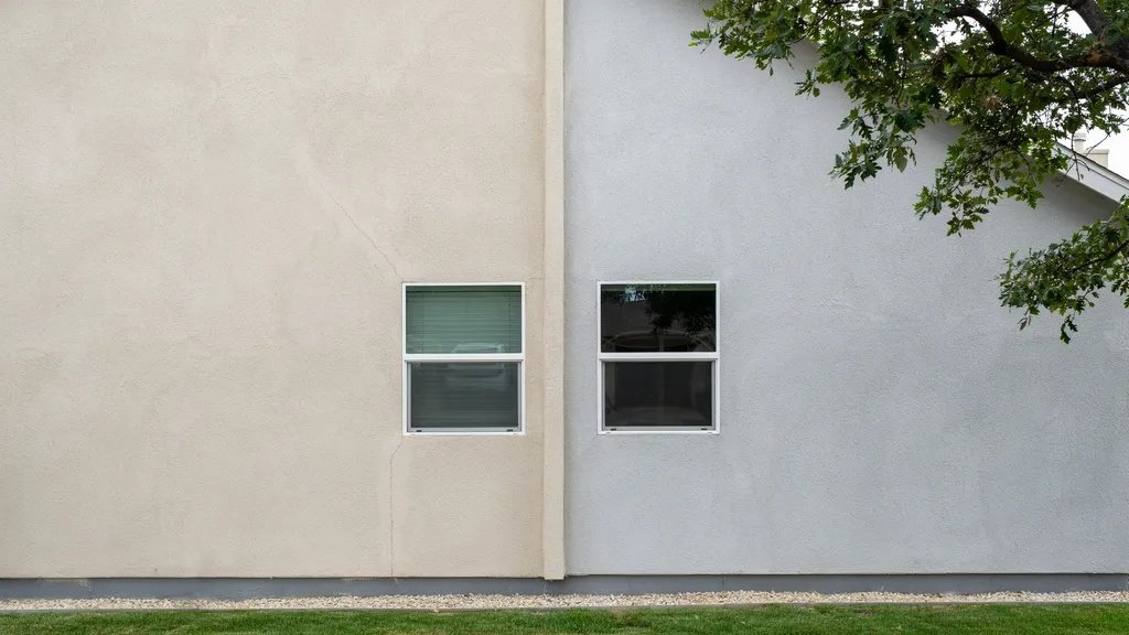 Different stucco wall finishes showing traditional and synthetic stucco textures.