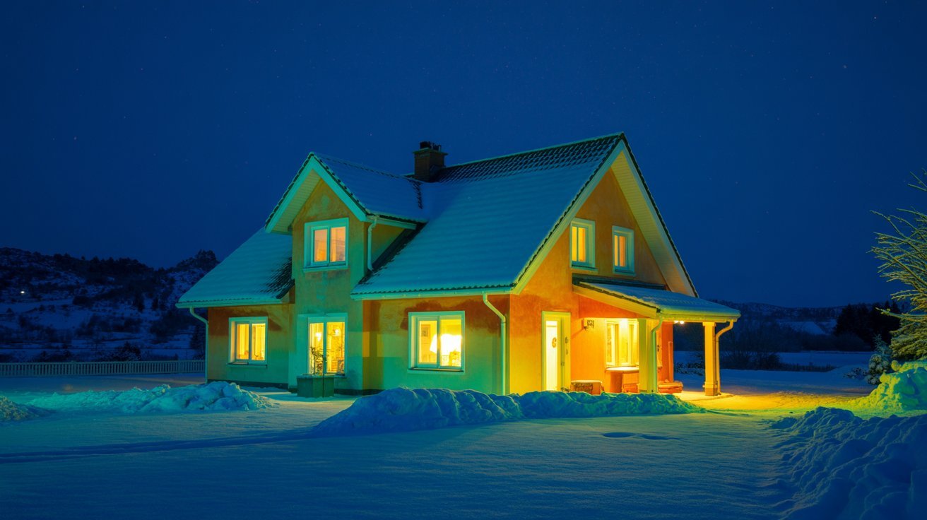 Attic insulation improving home energy efficiency.
