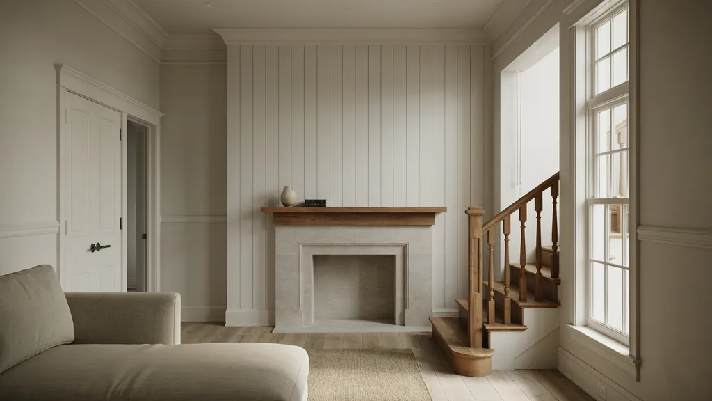 Residential interior showing common locations where millwork is installed throughout a home.