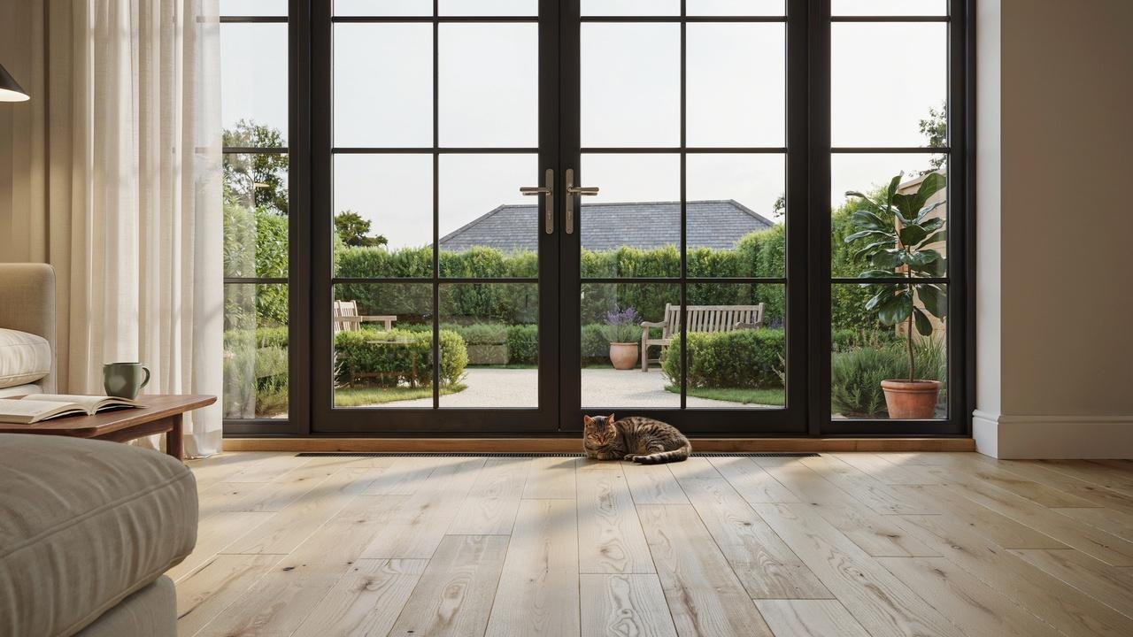 Secure French doors providing enhanced protection, durability, and peace of mind.