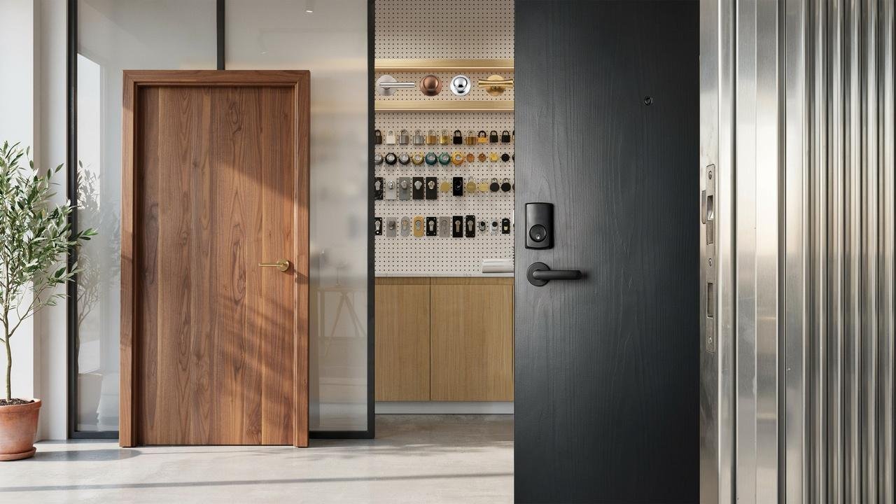 Door materials and hardware options that influence overall cost.