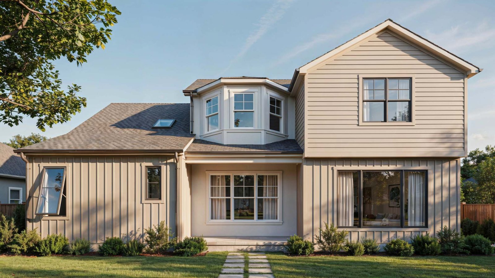Different residential window types that affect glass replacement costs.
