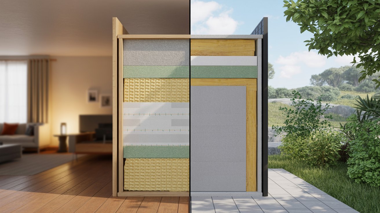 Interior and exterior wall applications for R11 and R13 insulation.